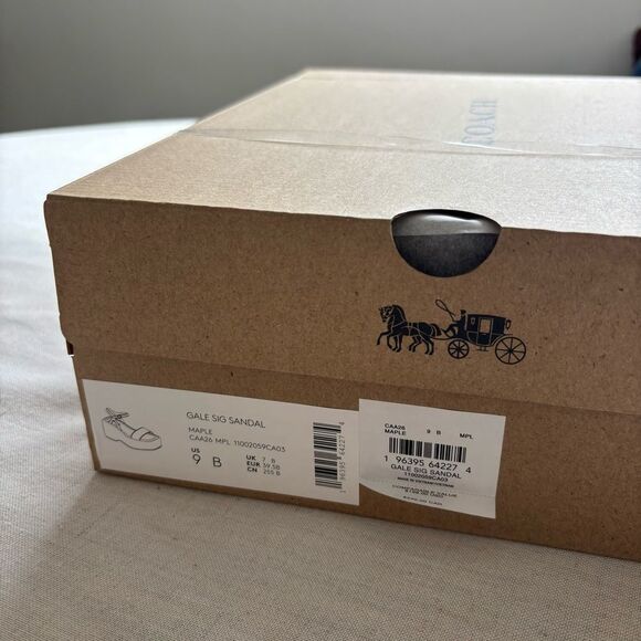 NWT Coach Gale Wedge Sandal Signature Jacquard CAA26 Women’s 9B - Picture 9 of 11